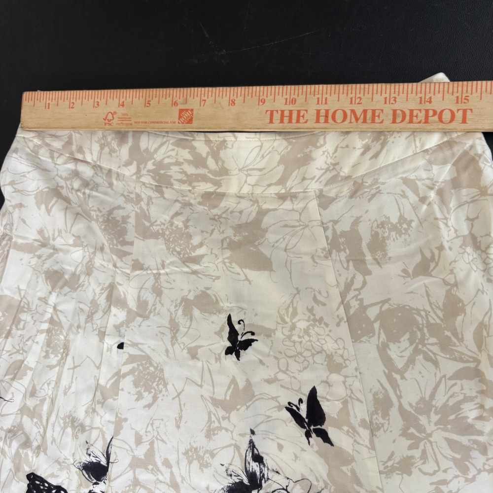 Soft Surroundings Spring Fever Butterfly Maxi Skirt Size S Cream Fairy Whimsical - Picture 10 of 12